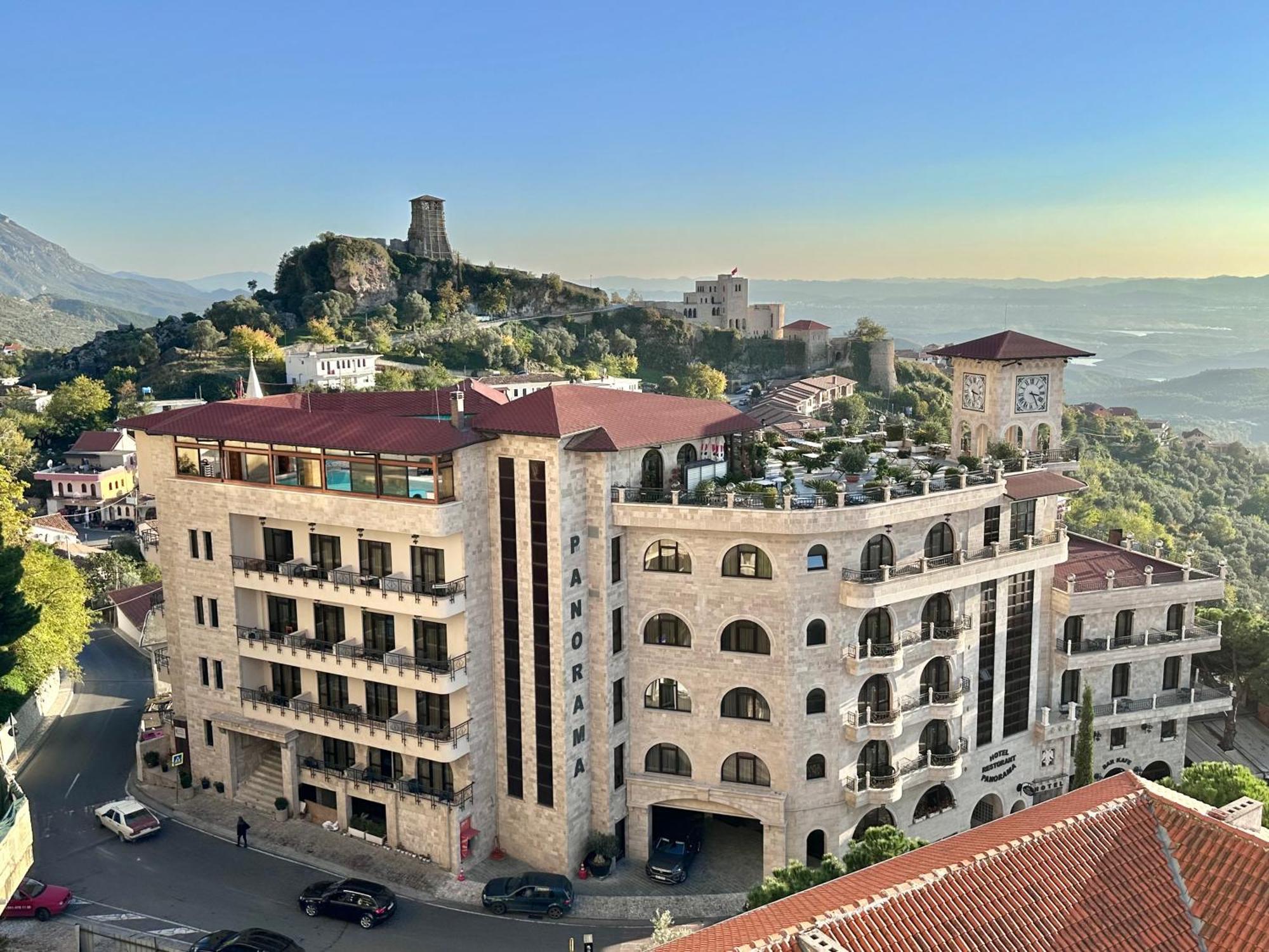 Hotel Panorama Kruje View On The Castle And The Old Town Luaran gambar